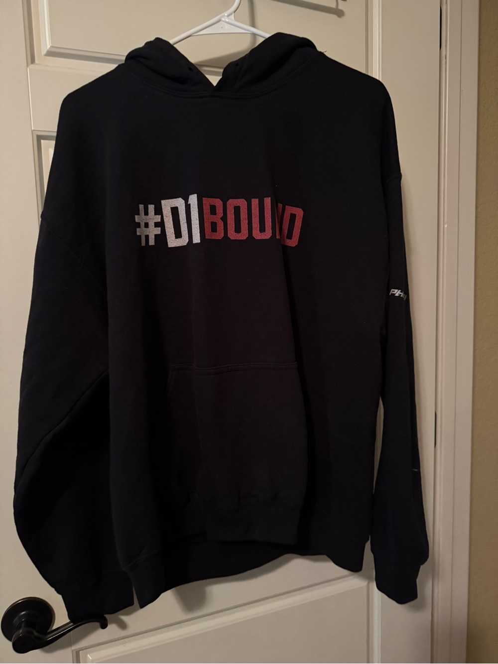 Men's #D1BOUND Black Graphic Hoodie